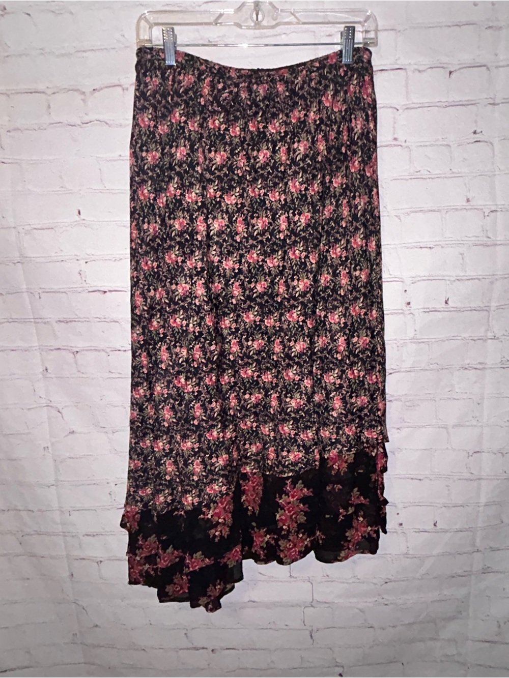 April Cornell asymmetrical midi skirt size S